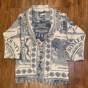 Vintage Upcycled Afghan Jacket/Coat